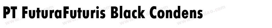 PT FuturaFuturis Black Condensed Cyrillic字体转换